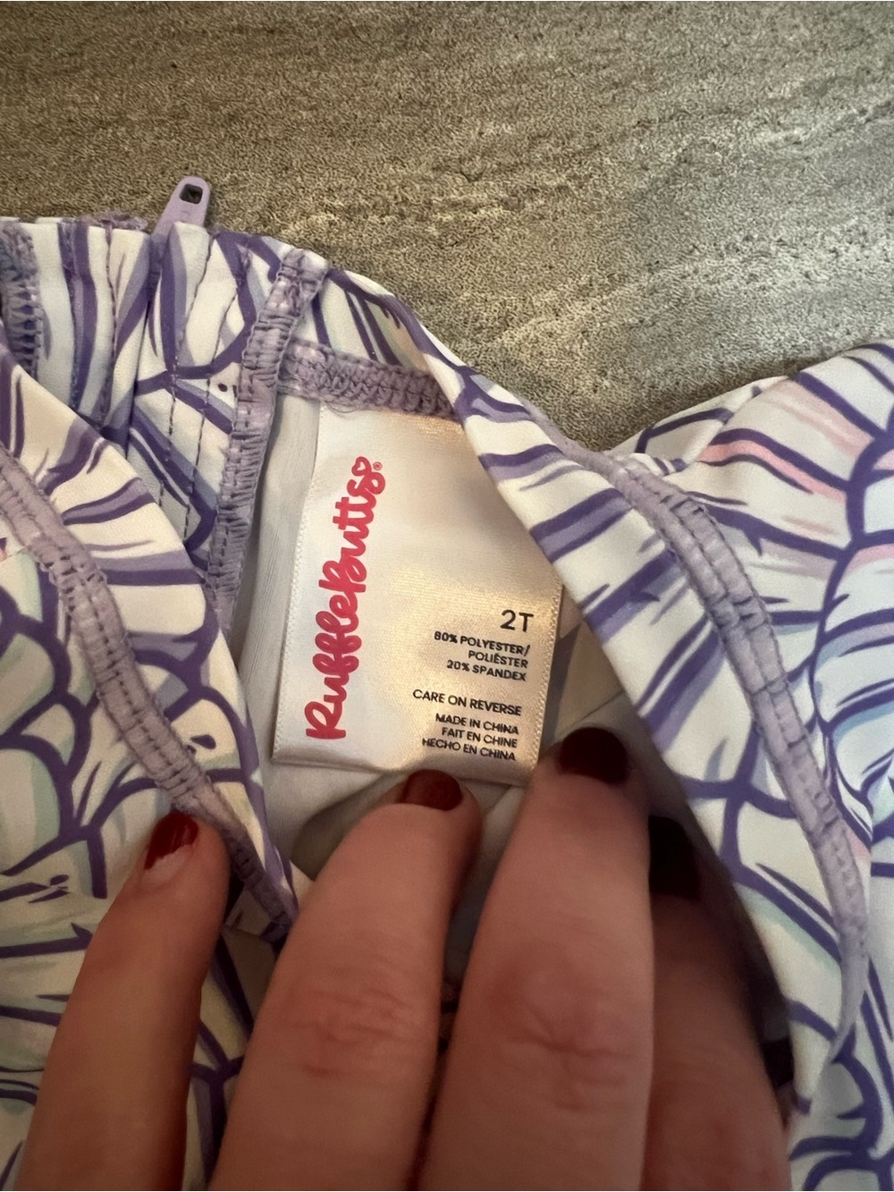 Ruffle butts toddler swim suit